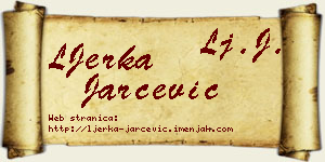 LJerka Jarčević vizit kartica
